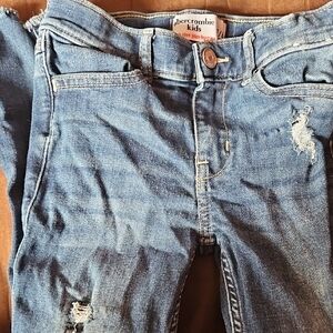 Abercrombie & Fitch Kids Blue Distressed Jeans